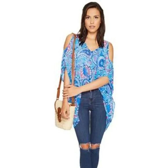Show Me Your Mumu Peta Boo Tunic in Blueberry Paisley - Picture 4 of 11